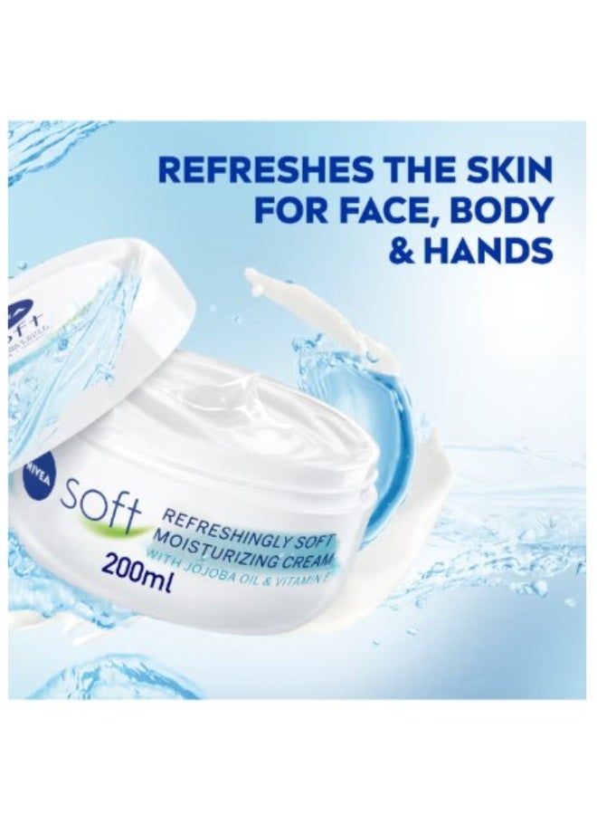 نيفيا كريم ترطيب منعش لطيف بتركيبة نباتية للوجه والجسم واليدين – 200 مل - Image 2